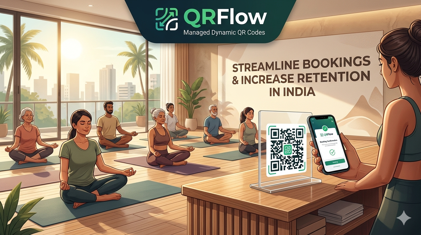QR Code for Yoga Studios: Streamline Bookings & Student Retention in India